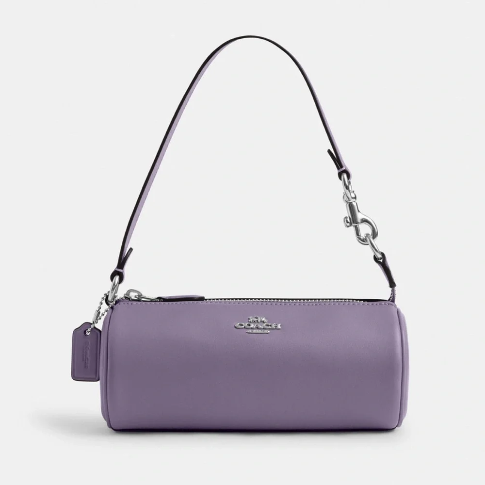 Coach Lavender Leather Barrel Shoulder Bag - Picture 1 of 7